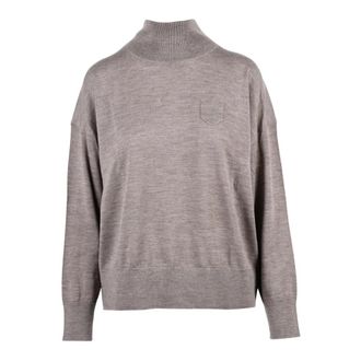 Meimeij Lupetto Turtleneck - Dames - Coltruien - Beige - XS - Wol - Truien & Vesten