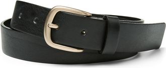 Simons Womens Brushed silver D-buckle soft leather belt