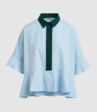 Essentiel Chemise Kaylee Vert Bleu