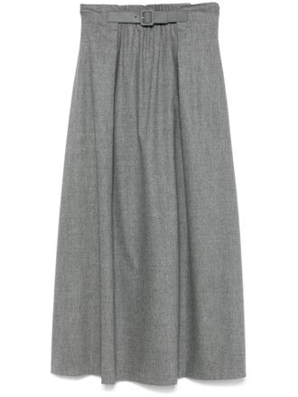 Emporio Armani flannel maxi skirt - Grey