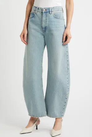 Frame Denim The Bow High Waist Barrel Jeans in Outlaw at Nordstrom, Size 31