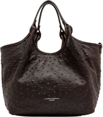Gianni Chiarini Womens Leather Handbag Dua Espresso Handbags Hand Bags