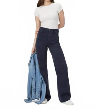 Paige Womens Clean Front Sasha Jeans In Navy Blue