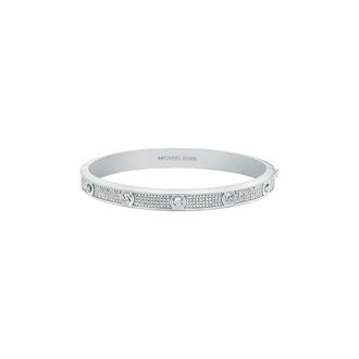 Michael Kors Pav&eacute; Logo Bangle - Dames - Accessoires - Grijs - Maat: ONE Size