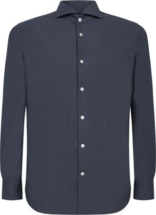 Dell'Oglio Netflanel 200 - Heren - Casual Overhemden - Blauw - L - Overhemden
