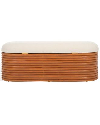 Safavieh Couture Bayard Rattan Storage Bench