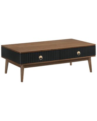 Armen Living Amigo Veneer And Walnut Wood Coffee Table