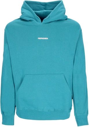 PROPAGANDA Rib Hoodie Petrol - Heren - Hoodies - Blauw - XL - Katoen - Hoodies & sweatvesten
