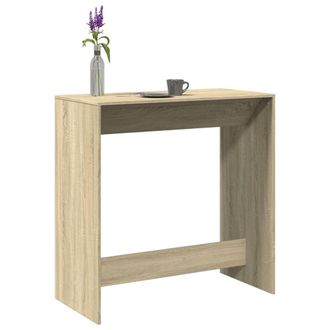 Berkfield Home Bar Table Sonoma Oak 102x50x103.5 cm Engineered Wood in Brown