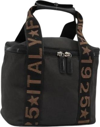 Fendi Pre-owned Vintage Canvas Mini Hand Bag - Dames - Vintage Mini Tas - Zwart - ONE Size - Leer - Vintage