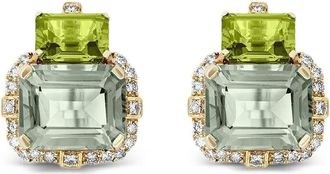 Goshwara 18K yellow gold emerald drop earrings - Oro