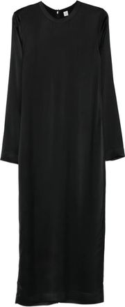 Toteme Satijnen maxi-jurk - Zwart