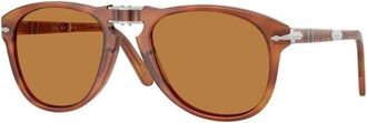 Persol 714Sm Steve Mc Queen - Heren - Zonnebrillen - Bruin - 54 MM - Accessoires