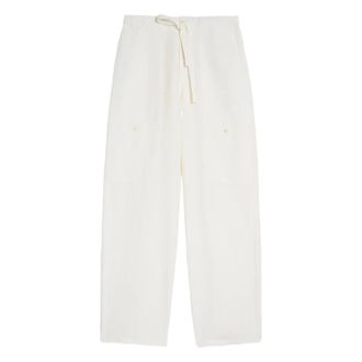 Jil Sander Wide Trousers, male, Beige, Size: S Pantalone