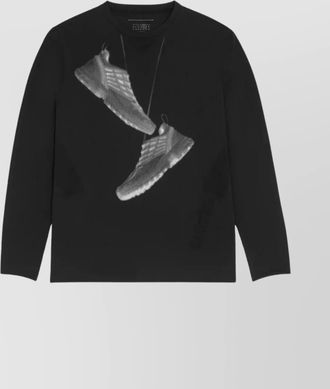 Maison Margiela crew neck long sleeves graphic print t-shirt