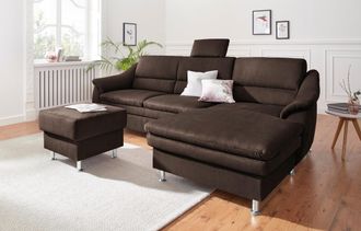 Sit&more Ecksofa »Cardoso L-Form« mit Federkern, wahlweise mit Bettfunktion