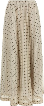 Parosh Beige Pallina skirt