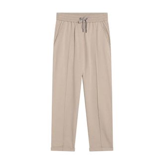 Brunello Cucinelli Broeken, Dames, Beige, S, Joggingbroek