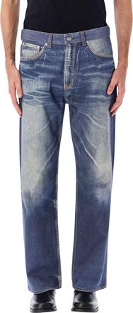 Our Legacy Third Cut Azur Print Straight-Leg Jeans