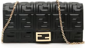 Fendi Ff Motif Baguette Continental Chain-linked Wallet