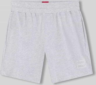 HUGO BOSS Regular Fit Sweatshorts aus Baumwoll-Mix Modell LAZE SHORTS CW in Hellgrau, Gr&ouml;&szlig;e XXL