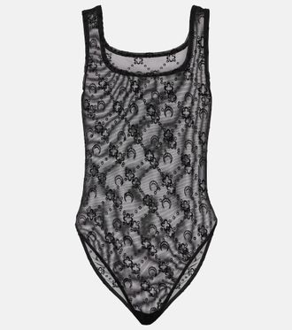 Marine Serre Body Moonogram de malla