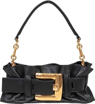 Balmain Balmain Anthem Mini Handbag in Black Leather
