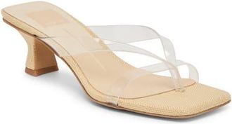 Dolce Vita Brevel Vinyl Translucent Strap Sandal in Crystal Jelly at Nordstrom, Size 6.5