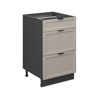 Vicco Mueble Bajo De Cocina Fame-line, Grisbeige, 50 Cm Sin Encimera