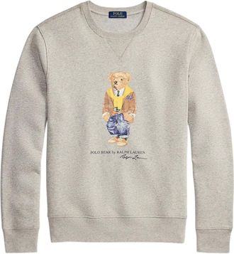 Polo Ralph Lauren Sweater met beerdetail en ronde hals - Grijs