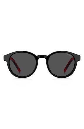 HUGO BOSS 51mm Panthos Sunglasses in Black/Grey at Nordstrom