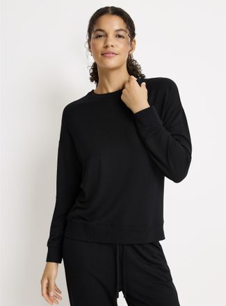 Miiyu Womens Brushed underside supple lounge sweatshirt