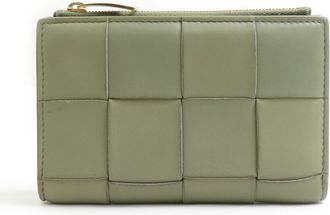 Bottega Veneta Green Leather Wallet (Bi-Fold) (Pre-Owned)