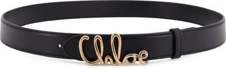 Chlo&eacute; Iconic Riem - Dames - Riemen - Zwart - L - Leer - Accessoires