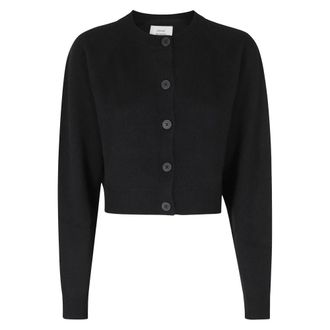 Loulou Studio Truien & Vesten, Dames, Zwart, XS, Cardigans