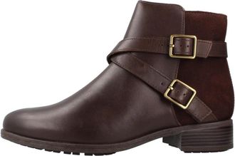 Clarks Havisham Bay Enkellaarsjes - Dames - Enkellaarsjes - Bruin - 39 1/2 EU - Leer - Schoenen