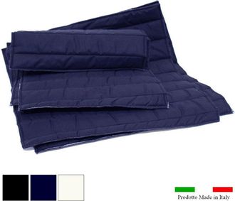Sartore Bianco - Set 4 Sottofasce In Cotone Trapuntato 2 Piccole E 2 Grandi Made In Italy