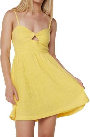 Roxy Womens Sunrise Vibes Dress In Yellow