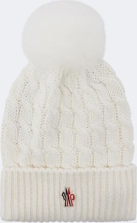 Moncler Cable-knit virgin wool beanie