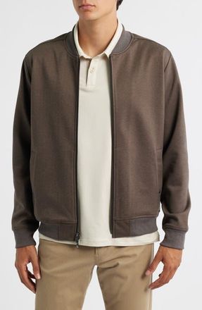 Robert Barakett Patricio Lightweight Bomber Jacket in Brown at Nordstrom, Size Small
