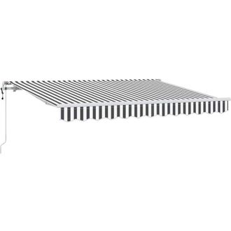 vidaXL Toldo Retr&aacute;ctil Antracita, Blanco 350 X 200 Cm Vidaxl
