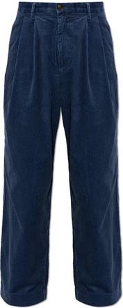 Paul Smith Corduroy Straight Broeken - Heren - Straight fit broeken - Blauw - W31 - Katoen - Broeken
