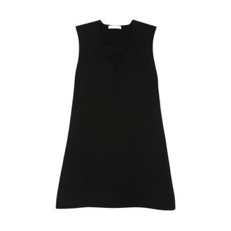 Fendi Jurk - Dames - Jurken - Zwart - Maat: M Wol