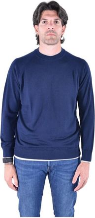 Eleventy Jersey de cuello redondo Ragl&aacute;n - Knitwear - Hombre - Azul - 2XL