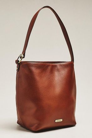 Barbour Cedar Large Leather Bucket Bag