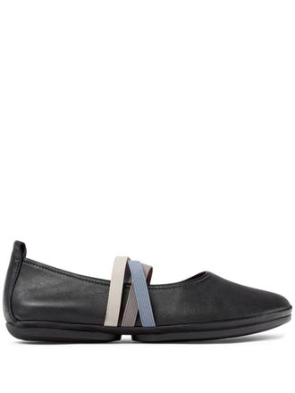 Camper Right Nina Twins leather ballerina shoes - Black