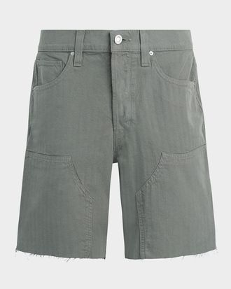 Hudson Men & apos;s Cotton Herringbone Carpenter Shorts