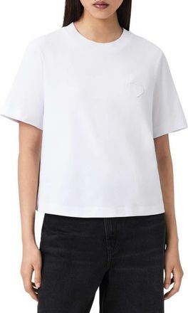 AllSaints Lover Lisa T-Shirt in White at Nordstrom, Size Large