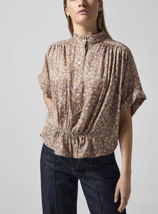 Isabel Marant Womens Azalea silk crepe blouse