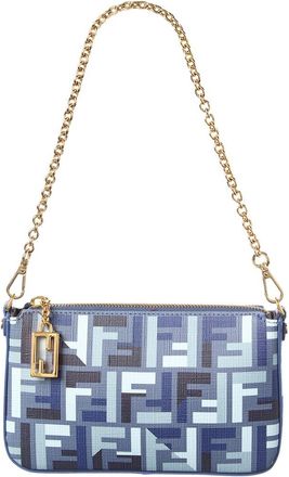 Fendi Fendi Baguette Ff Jacquard Pouch